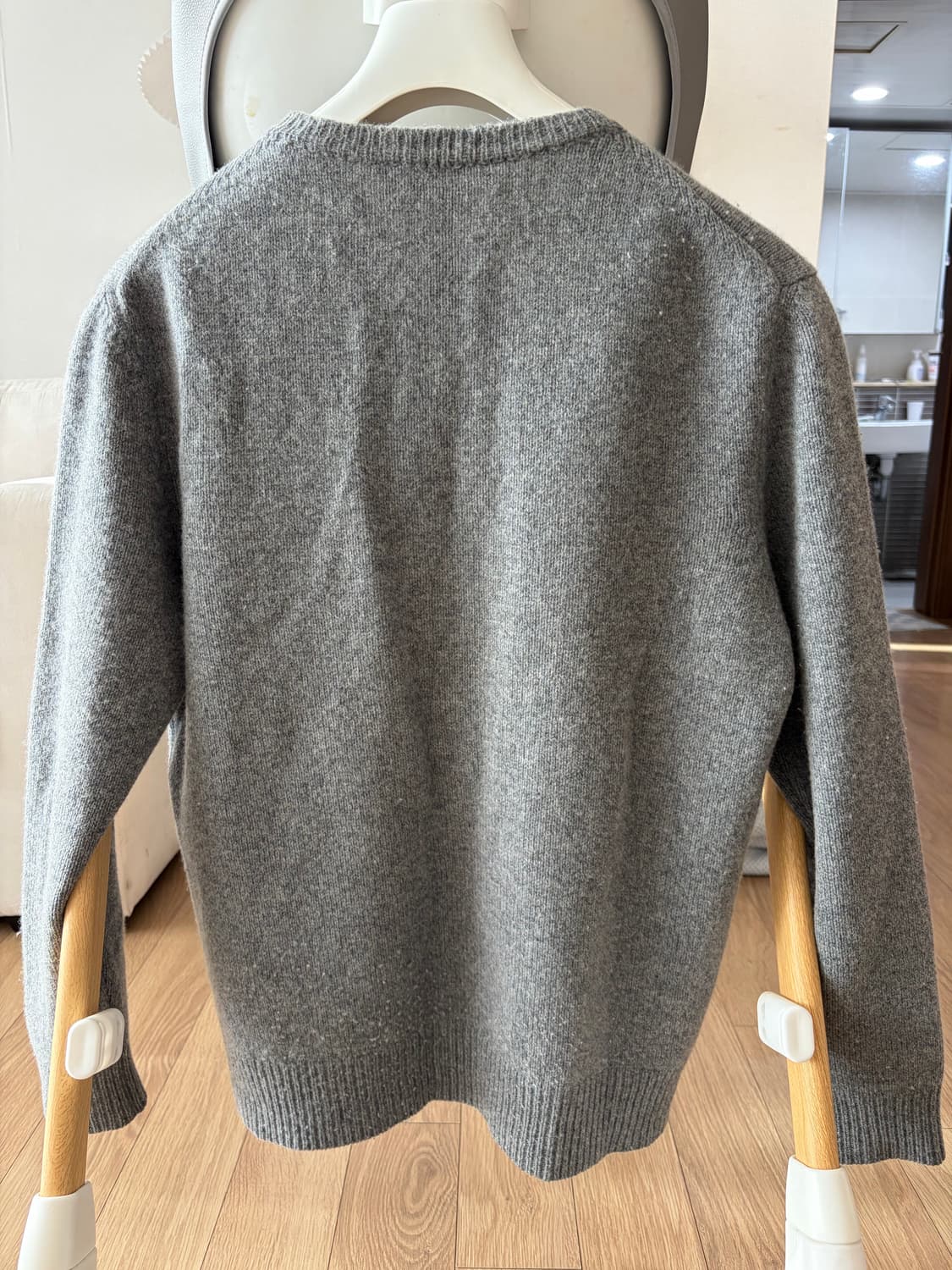 [L] 메종키츠네 빅폭스 그레이 니트 상품이미지2