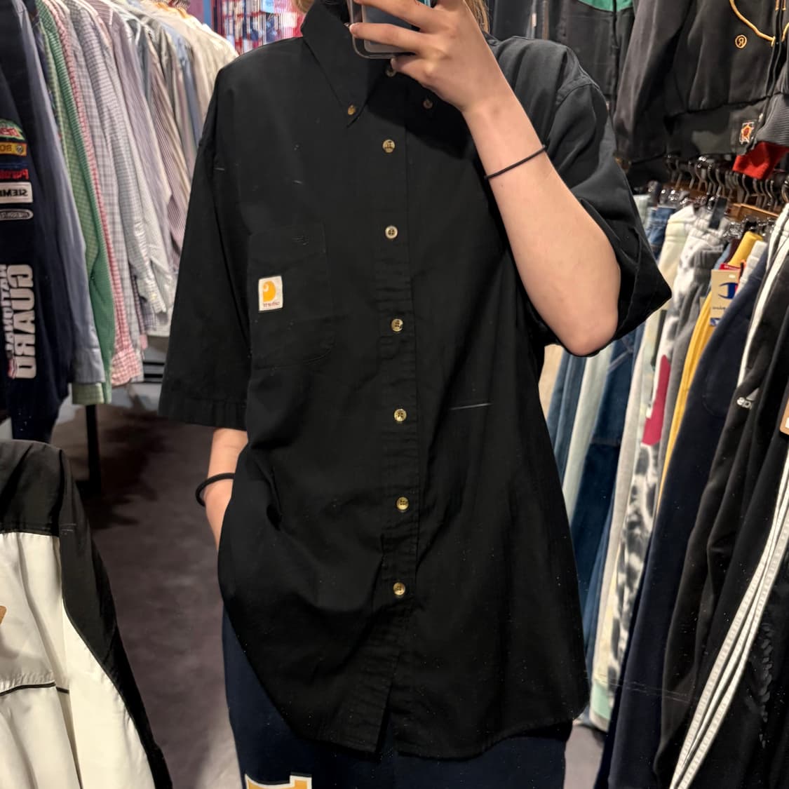 [IM] Carhartt 칼하트 반팔 셔츠 블랙 상품이미지1