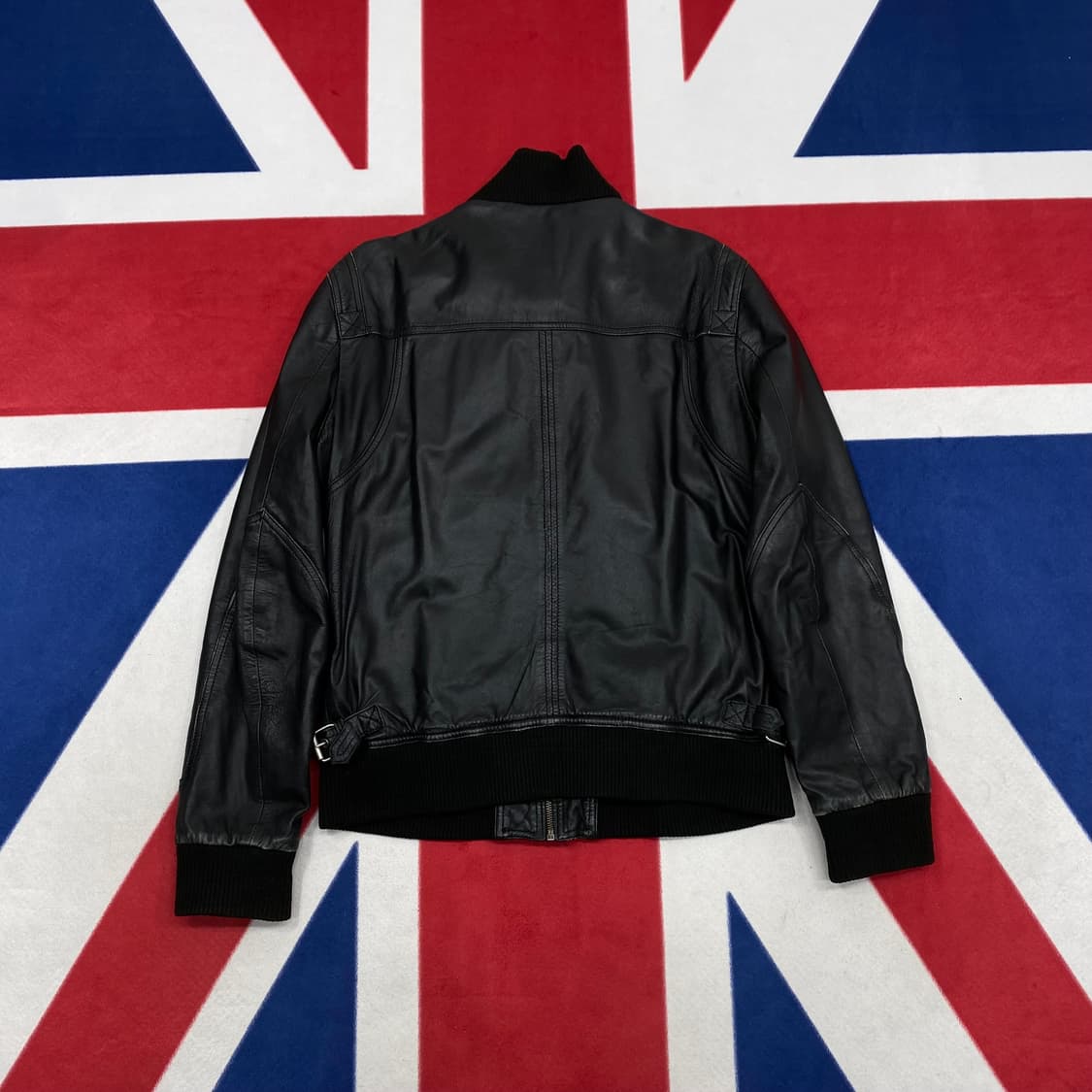 자라 리얼레더자켓 L 상품이미지8