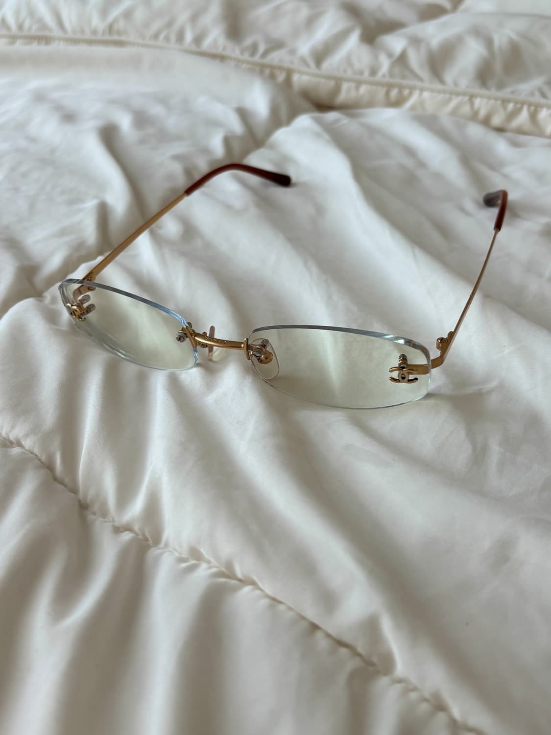 빈티지 샤넬 무테안경 y2k 긱시크 상품이미지2