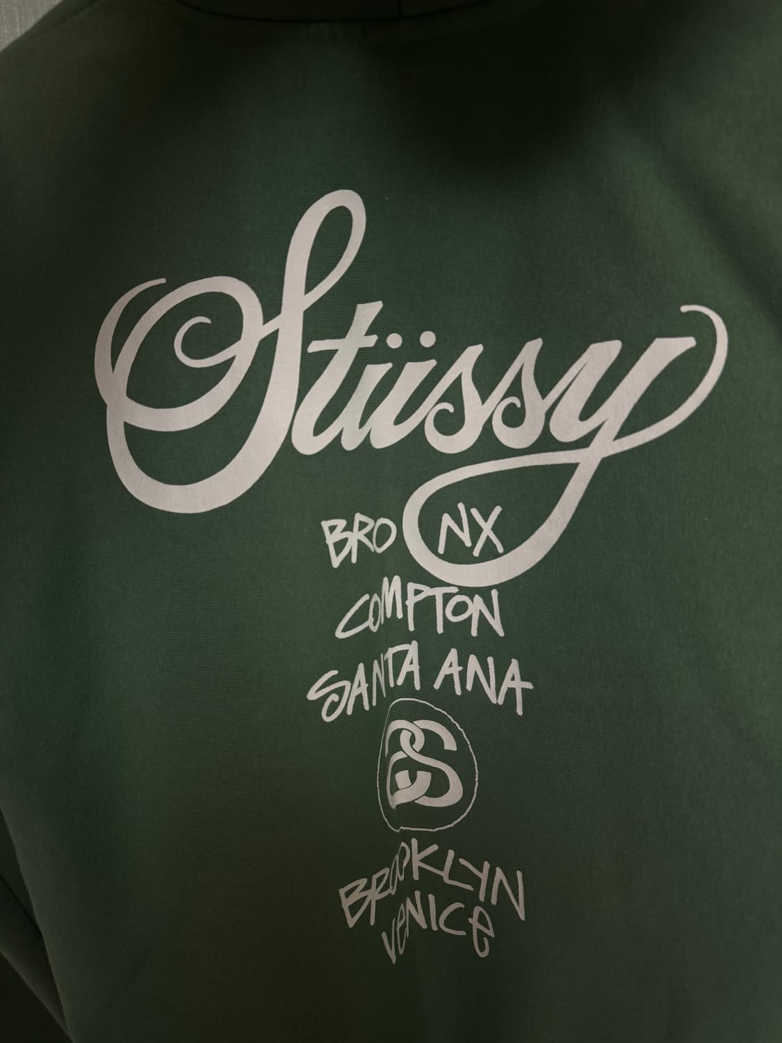 스투시 월드투어 후드 그린 2022 상품이미지4