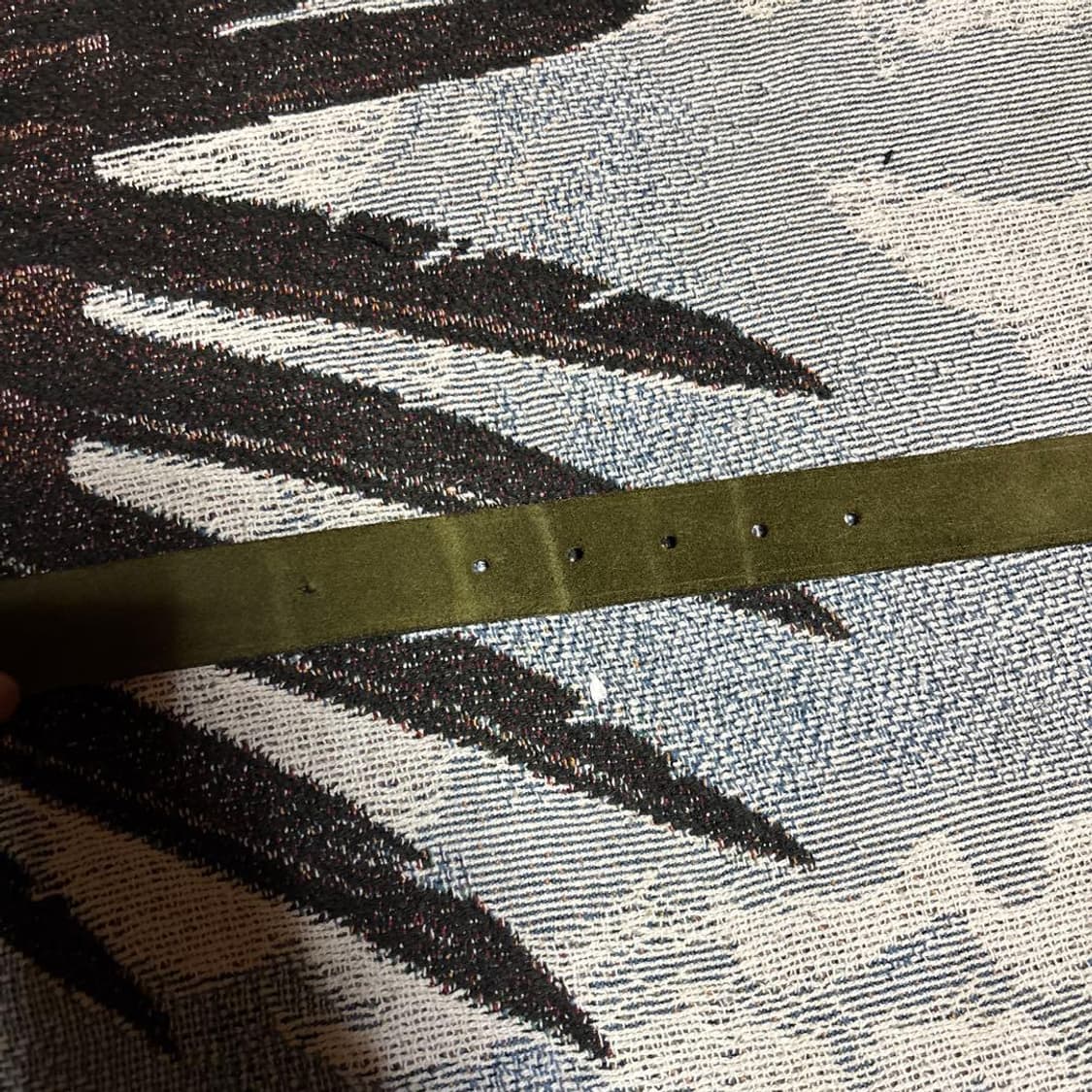 스투시 디럭스 스웨이드 레더 벨트 그린 상품이미지3