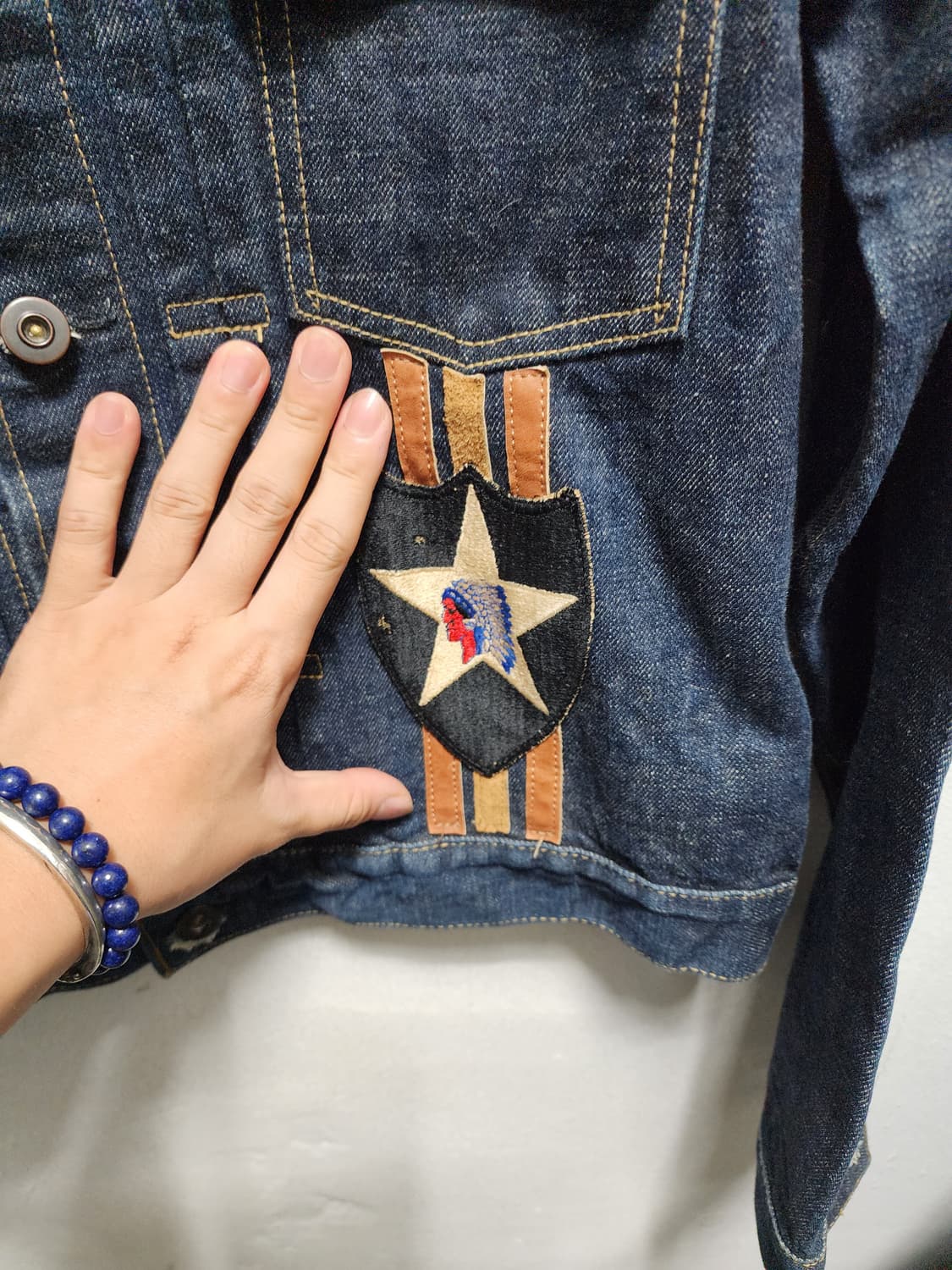 빈티지 패치워크 미발매 샘플 2세대 자켓 상품이미지3