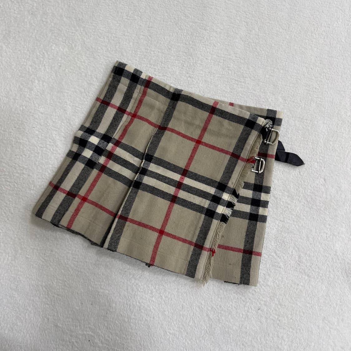 155 버버리 키즈 벨트 체크 스커트 0320T 상품이미지1