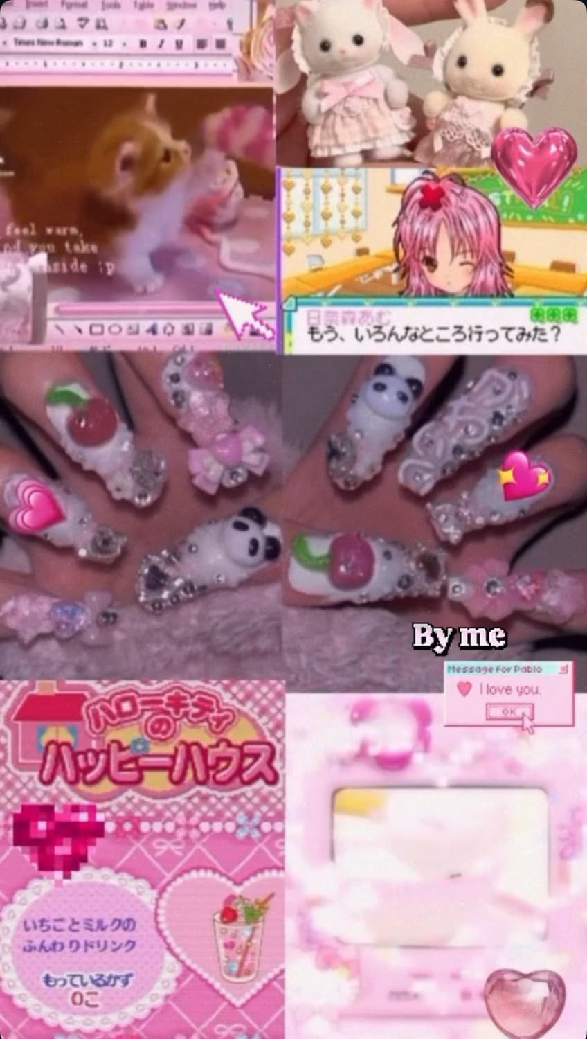 💗💝 수제네일팁 갸루 카와이 네일팁 ! 상품이미지1