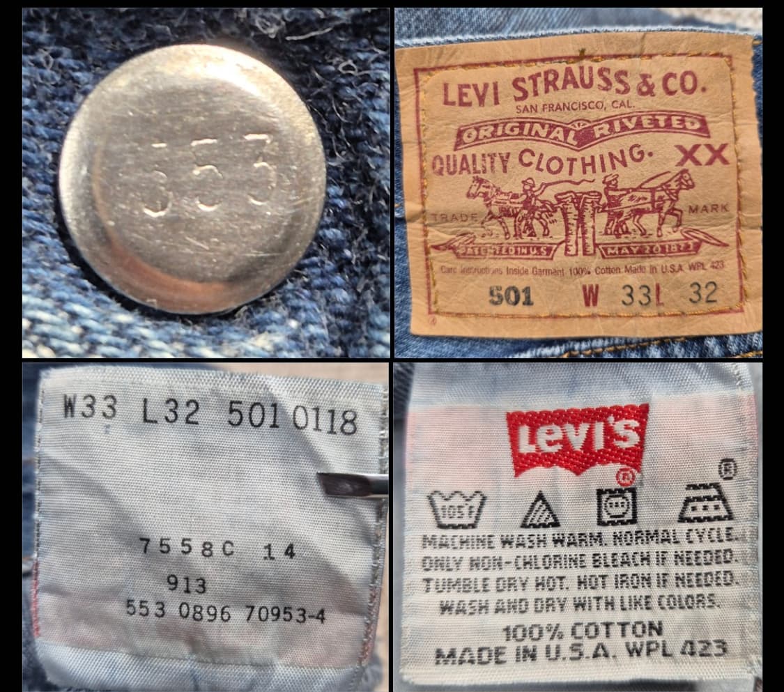 리바이스 90s 501 w33 상품이미지6