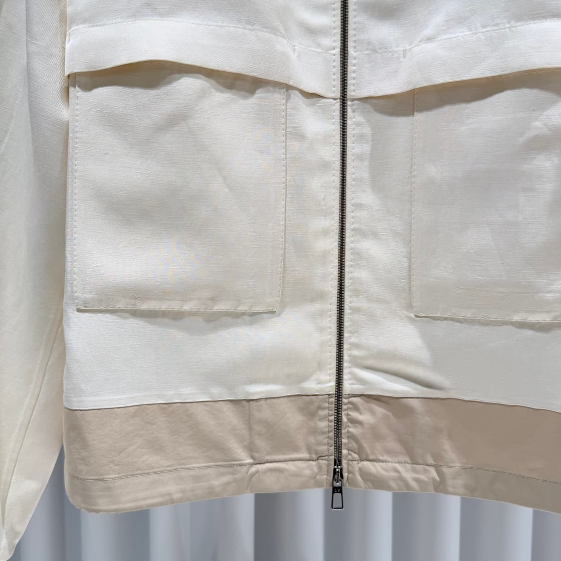 (S+/M) / 로로피아나 아이보리 다틸로 봄버 자켓 상품이미지5