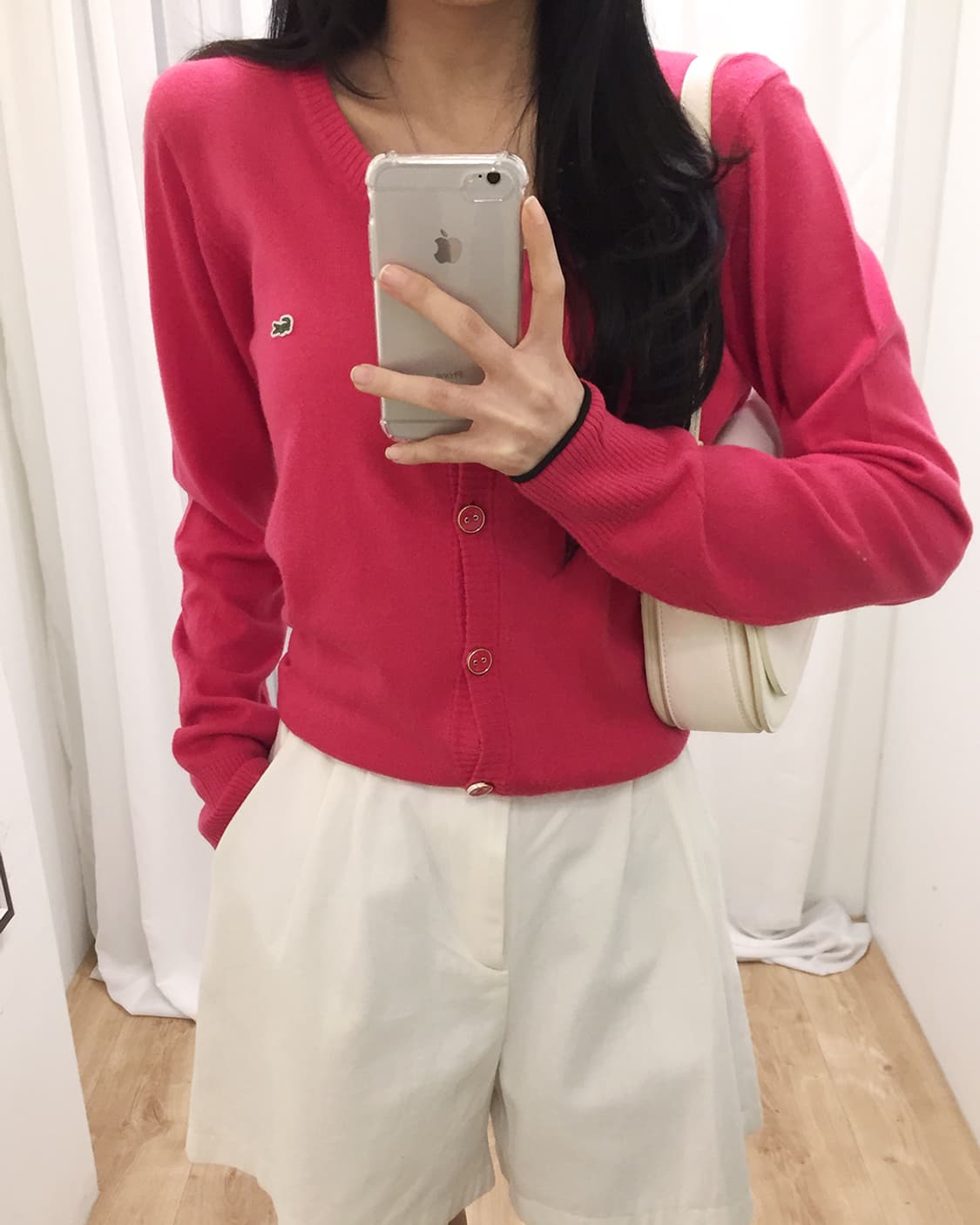 Women Lacoste Knit Cardigan 95 상품이미지2