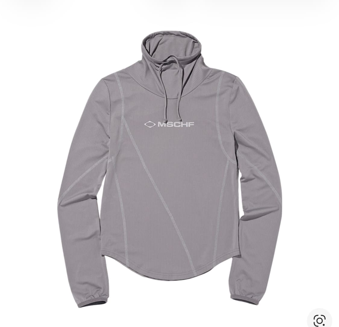 미스치프 드레이프드 터틀넥 탑 그레이 s 상품이미지1