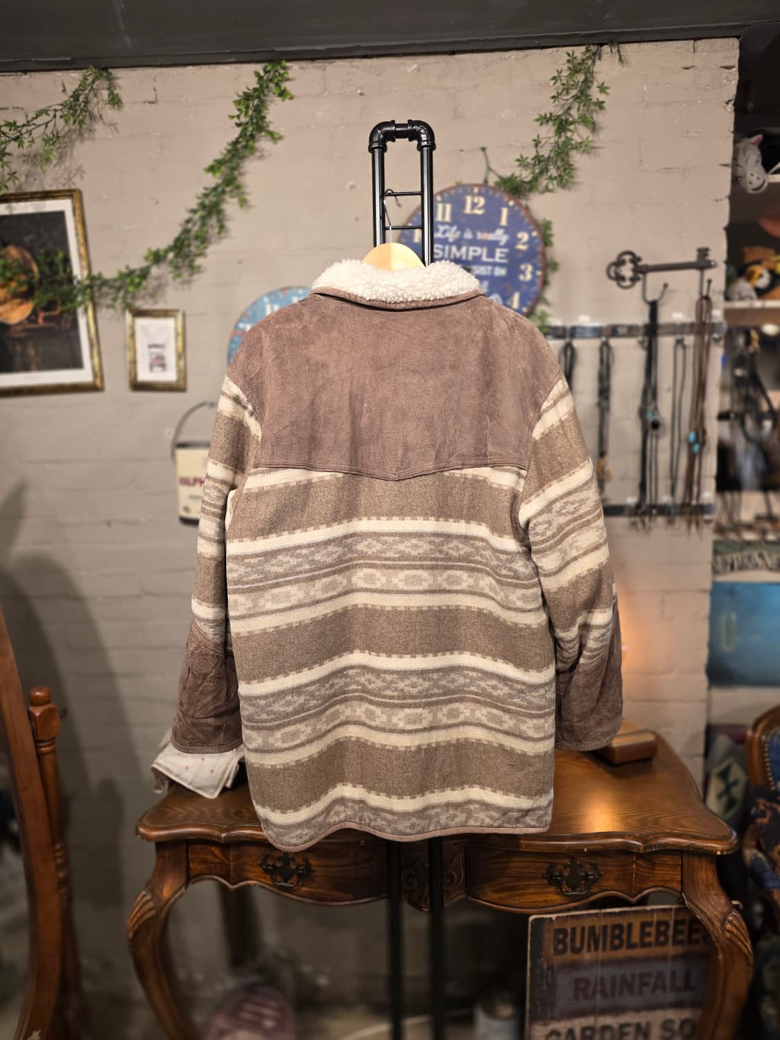 패턴 하프 코트 (F582) 상품이미지7