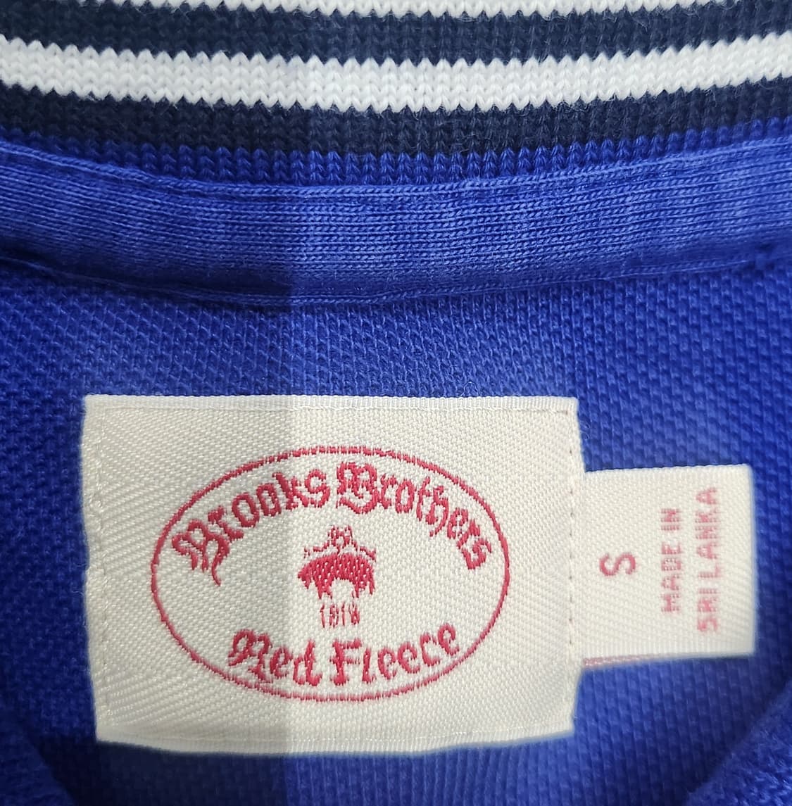 브룩스브라더스 로얄 블루 폴로티 S (크게나옴) (95-100) 상품이미지3