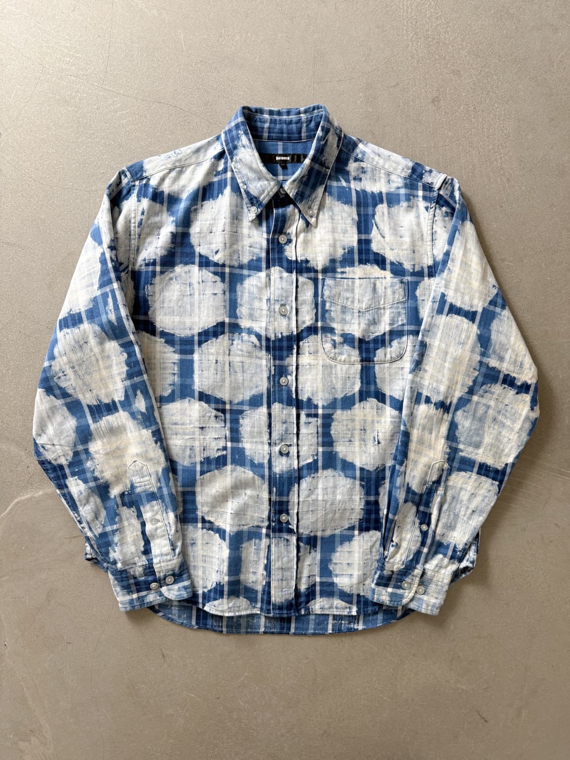 Beams Pattern Cotton Shirt 상품이미지3