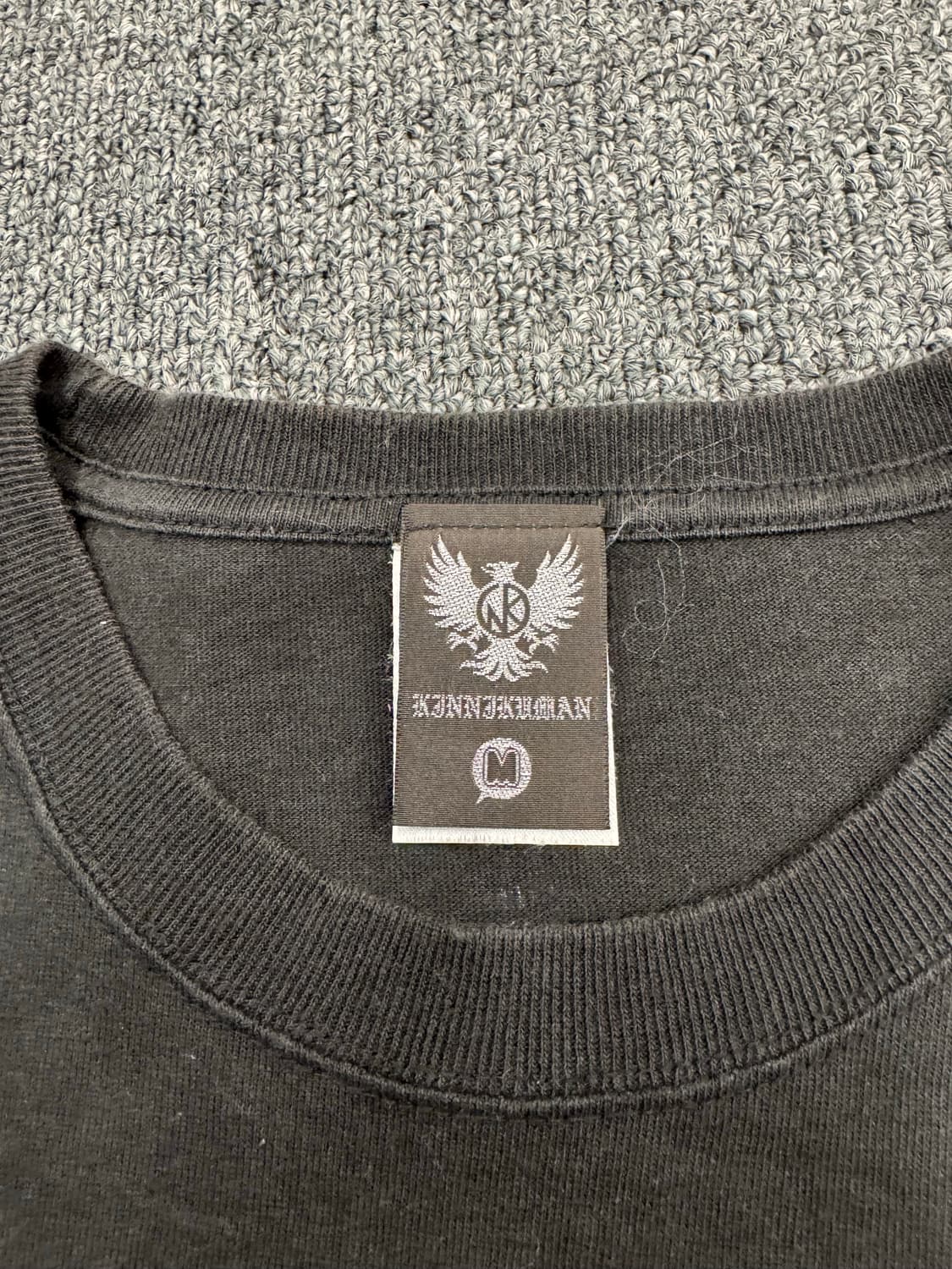 M)Kinnikuman 빈티지 Junkman 스컬 프린팅 반팔 상품이미지3