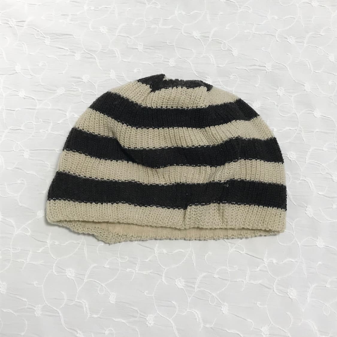 빈티지 니혼진 너드 스트라이프 리버시블 니트 비니 상품이미지1