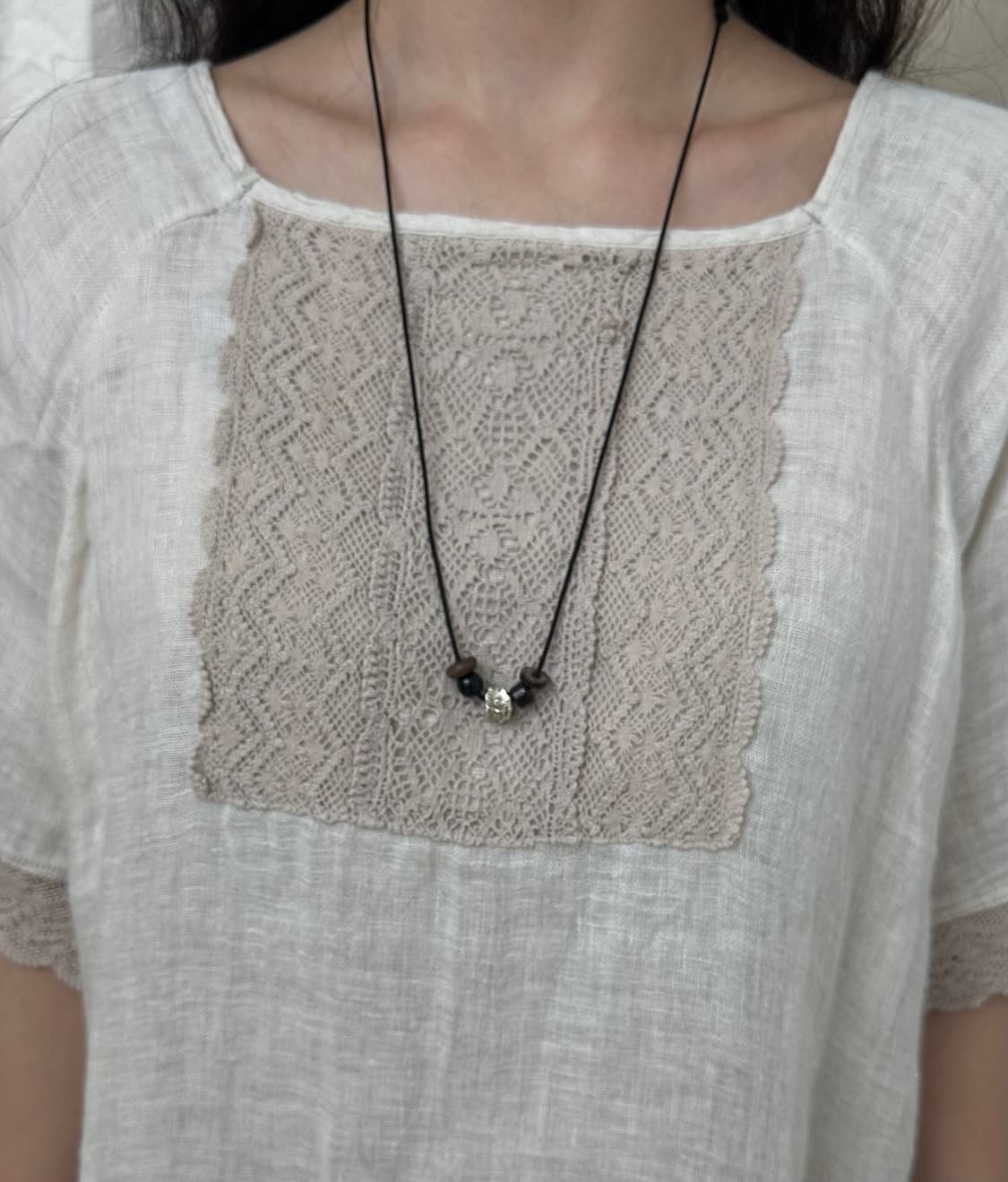studio clip lace linen shirt 상품이미지5