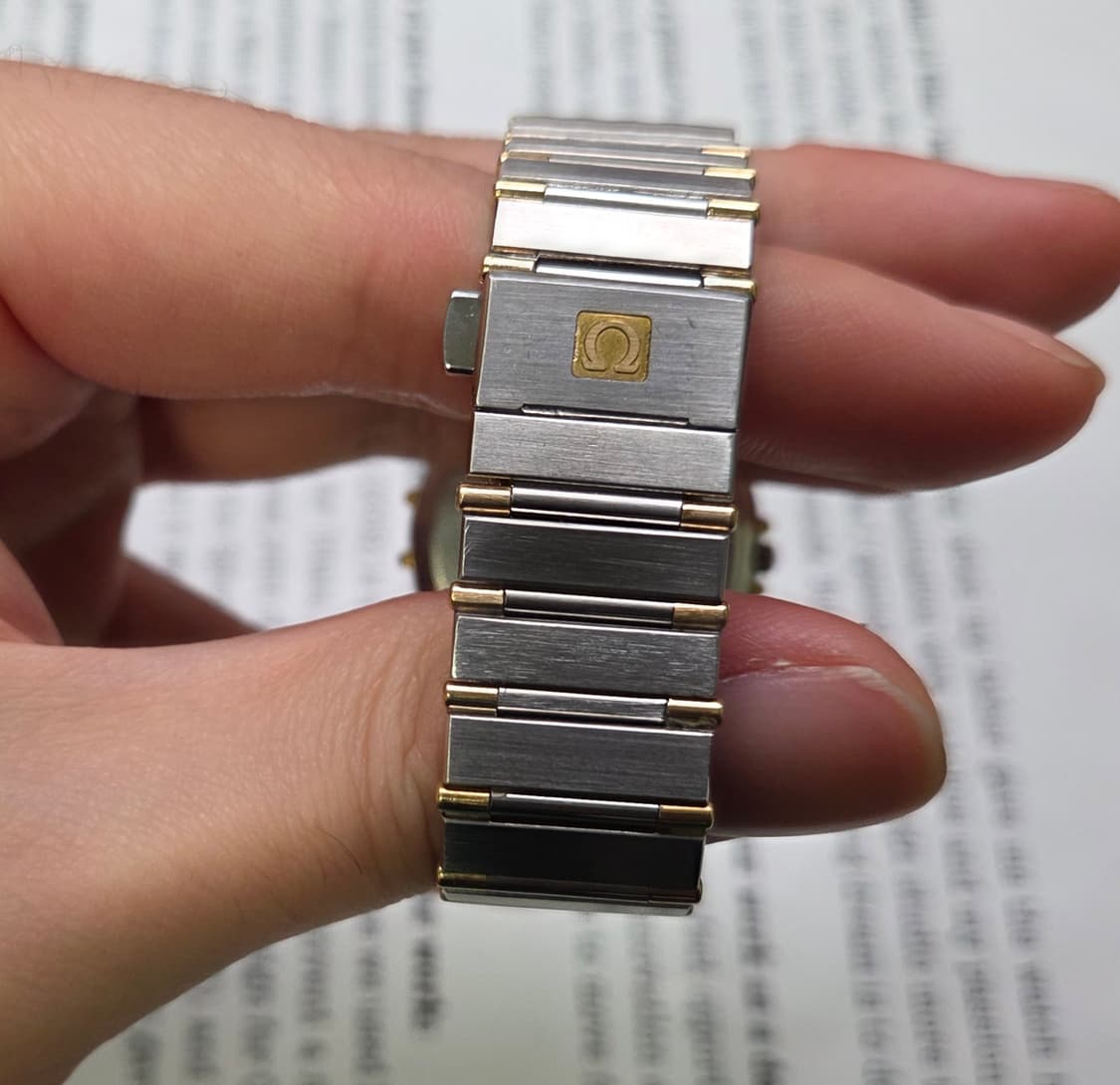 레어] 빈티지 오메가 컨스틸레이션 GMT 화이트판 콤비 하프바 남성용 상품이미지6