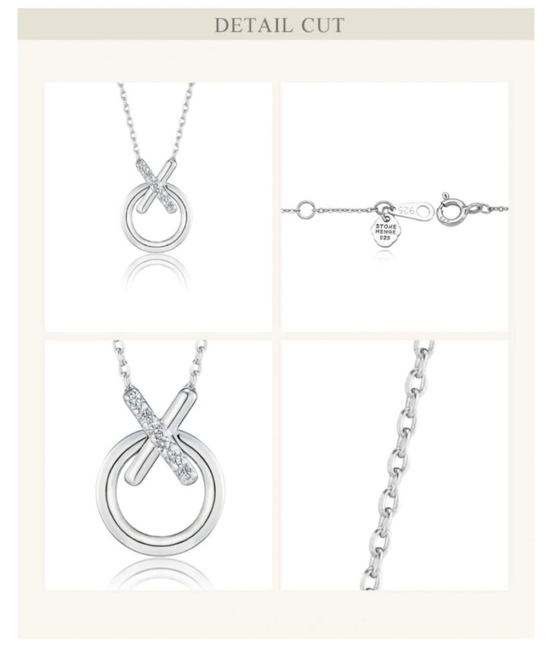 스톤헨지 Stonehenge XOXO 실버 목걸이 상품이미지3