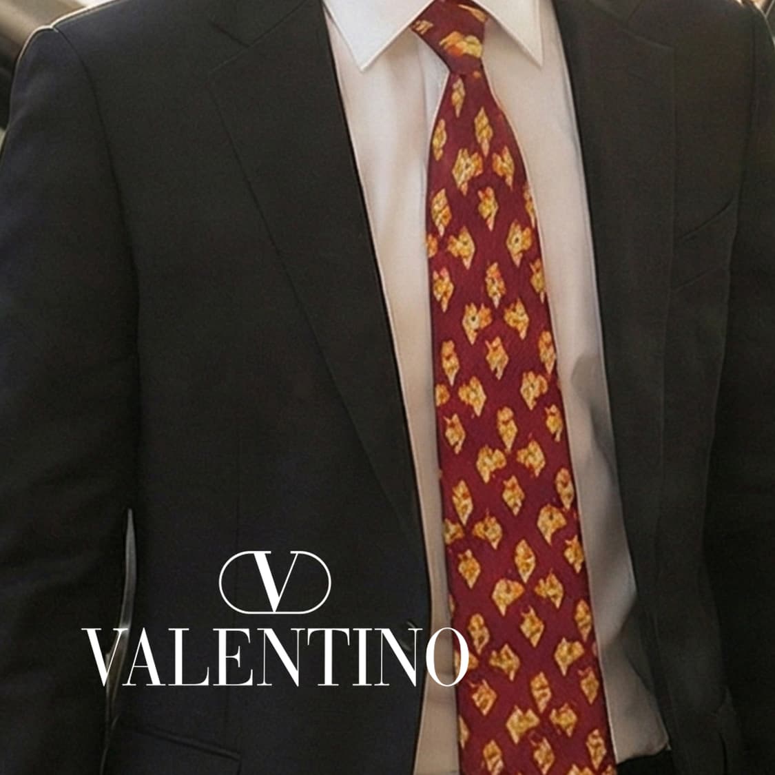 발렌티노 실크 레드 패턴 넥타이 9.9cm A+등급 A19299
 상품이미지1