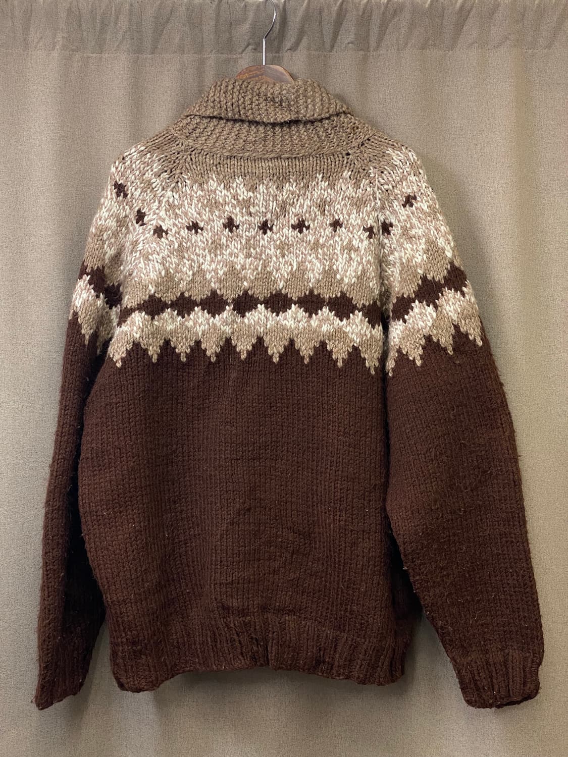 빈티지 코위찬 니트 집업 상품이미지3