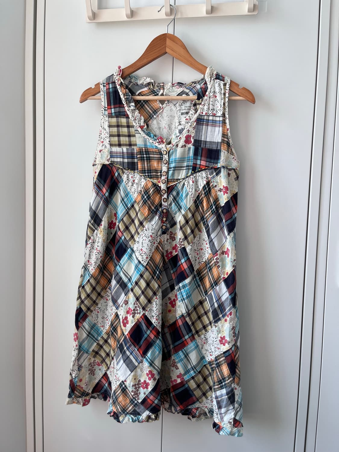 Honeysuckle rose 패치워크 하구미 나시 원피스  상품이미지8