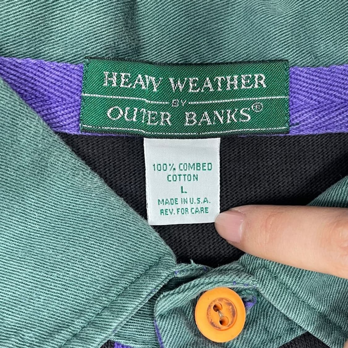 MADE IN USA 자수 럭비티 v0342 상품이미지6