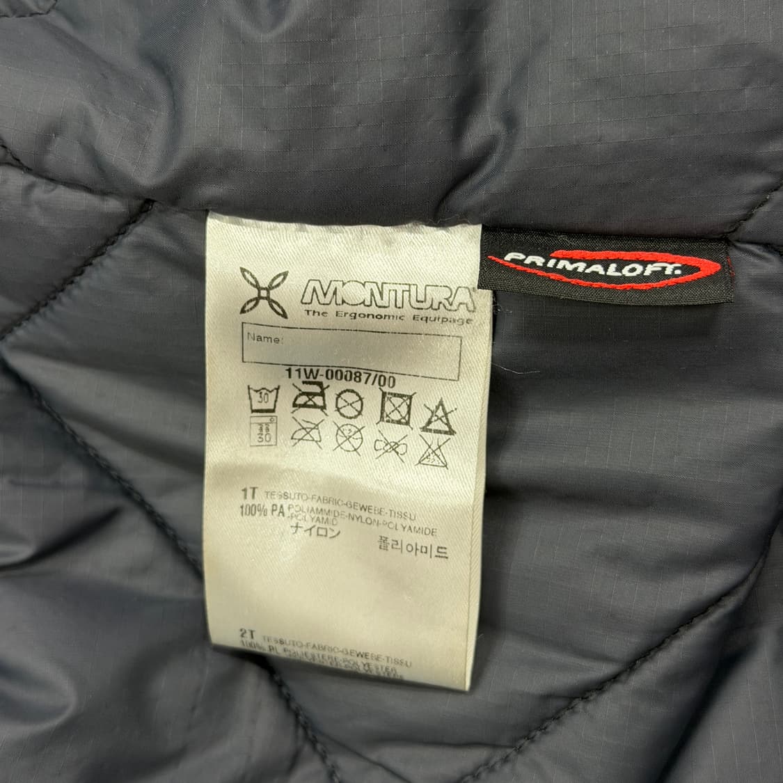 몬츄라 빈티지 프리마로프트 경량 후드 패딩조끼 블루 L 상품이미지6