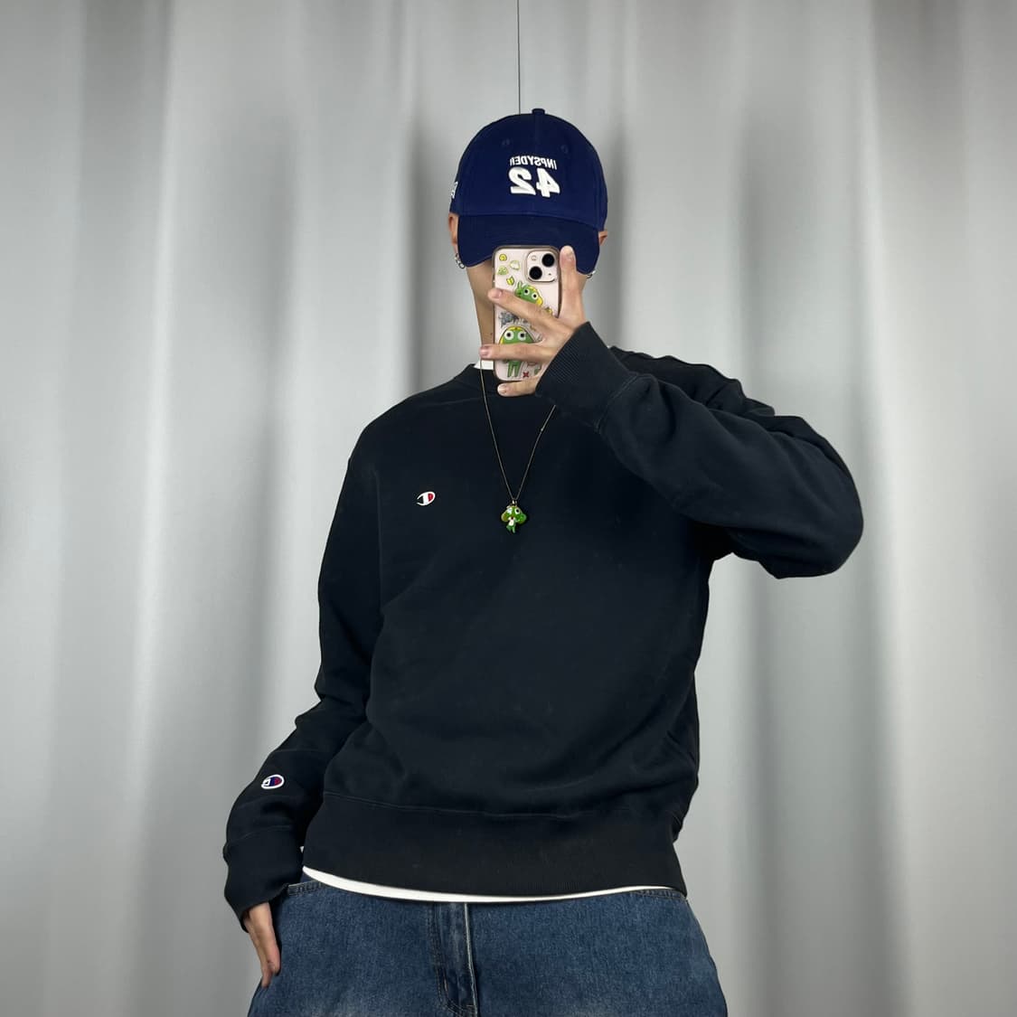 <챔피온 스몰 로고 맨투맨> No.1370 상품이미지2