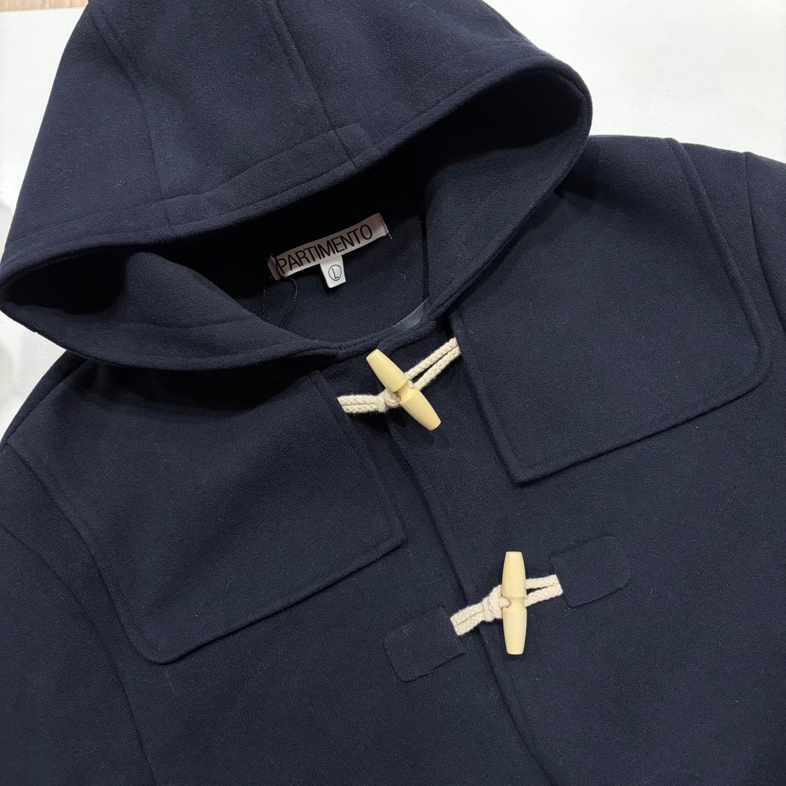 [L] PARTIMENTO 파르티멘토 네이비 떡볶이 더플 코트 C383 상품이미지3