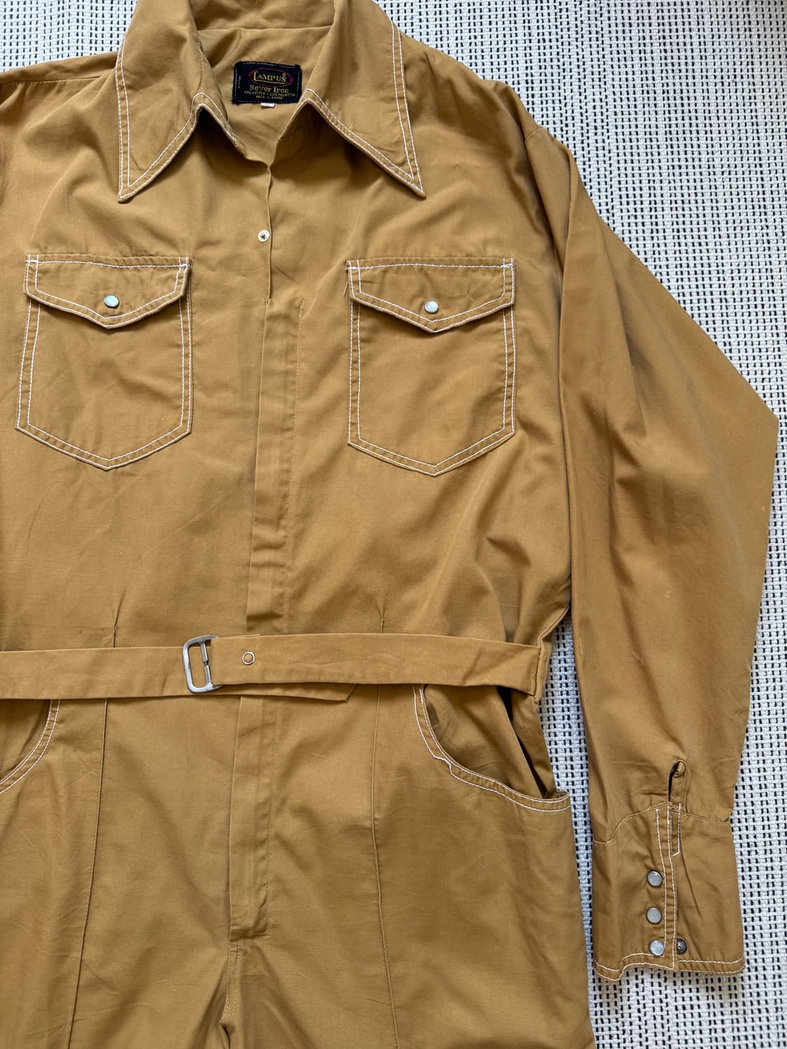 80s 빈티지 웨스턴 셔츠 오버롤 상품이미지2