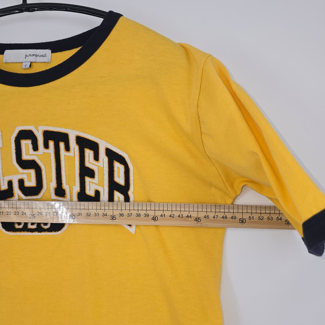 일본 빈티지 볼스터 반팔 티셔츠 옐로우 상품이미지8
