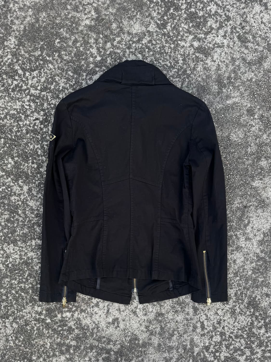 Black Zip-Up Field Jacket 상품이미지3