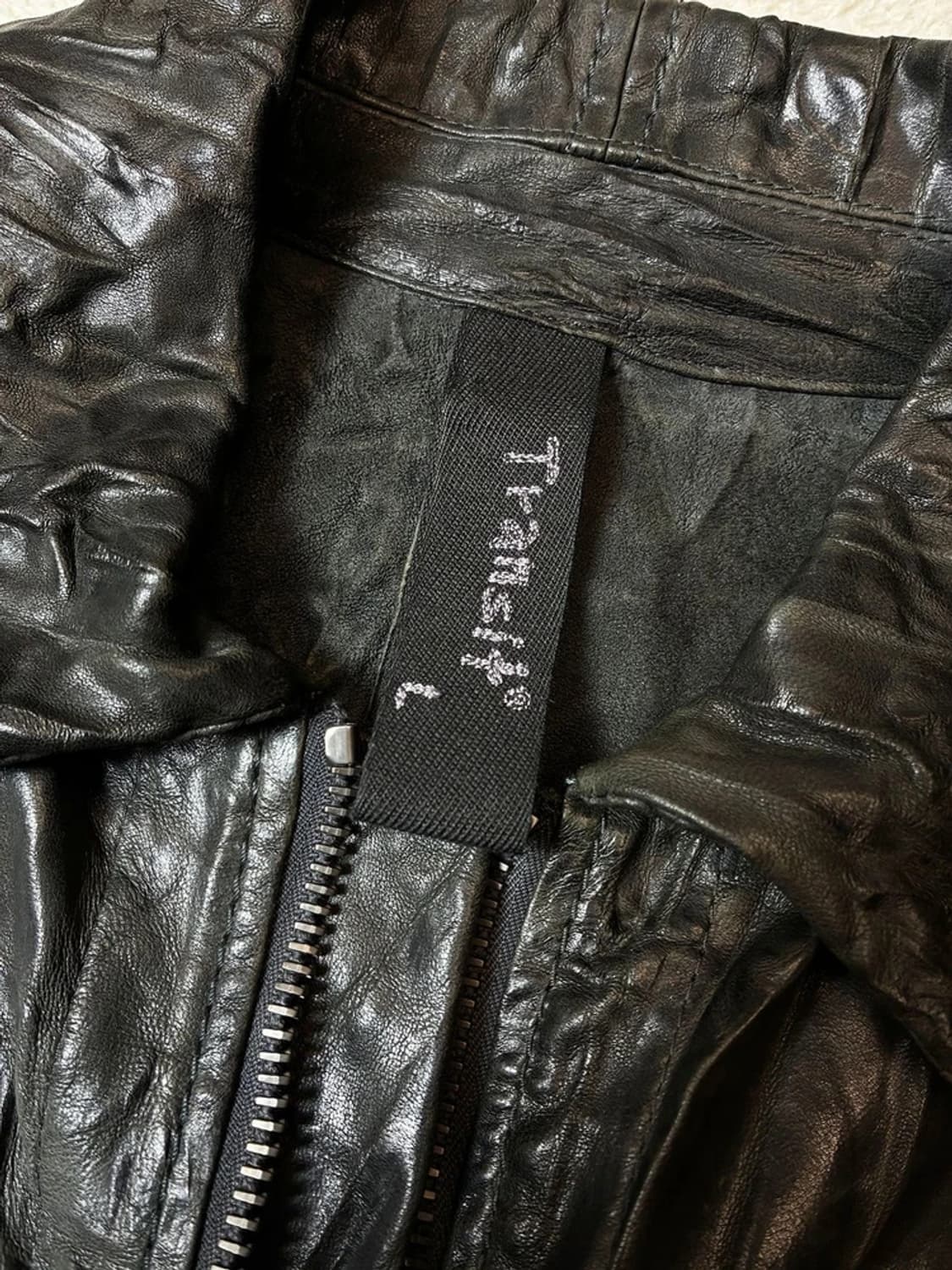 트랜짓 Transit 락시크 플리츠 양가죽 자켓 PN7696 상품이미지6