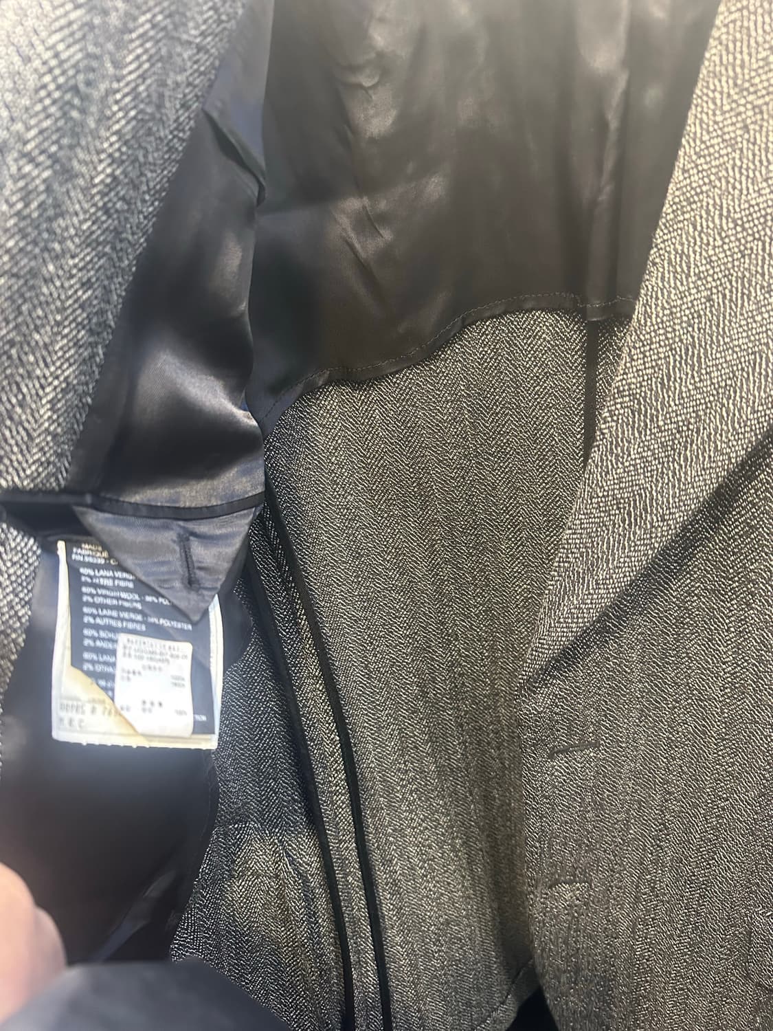 프라다 헤링본 패턴 남성 자켓 상품이미지5