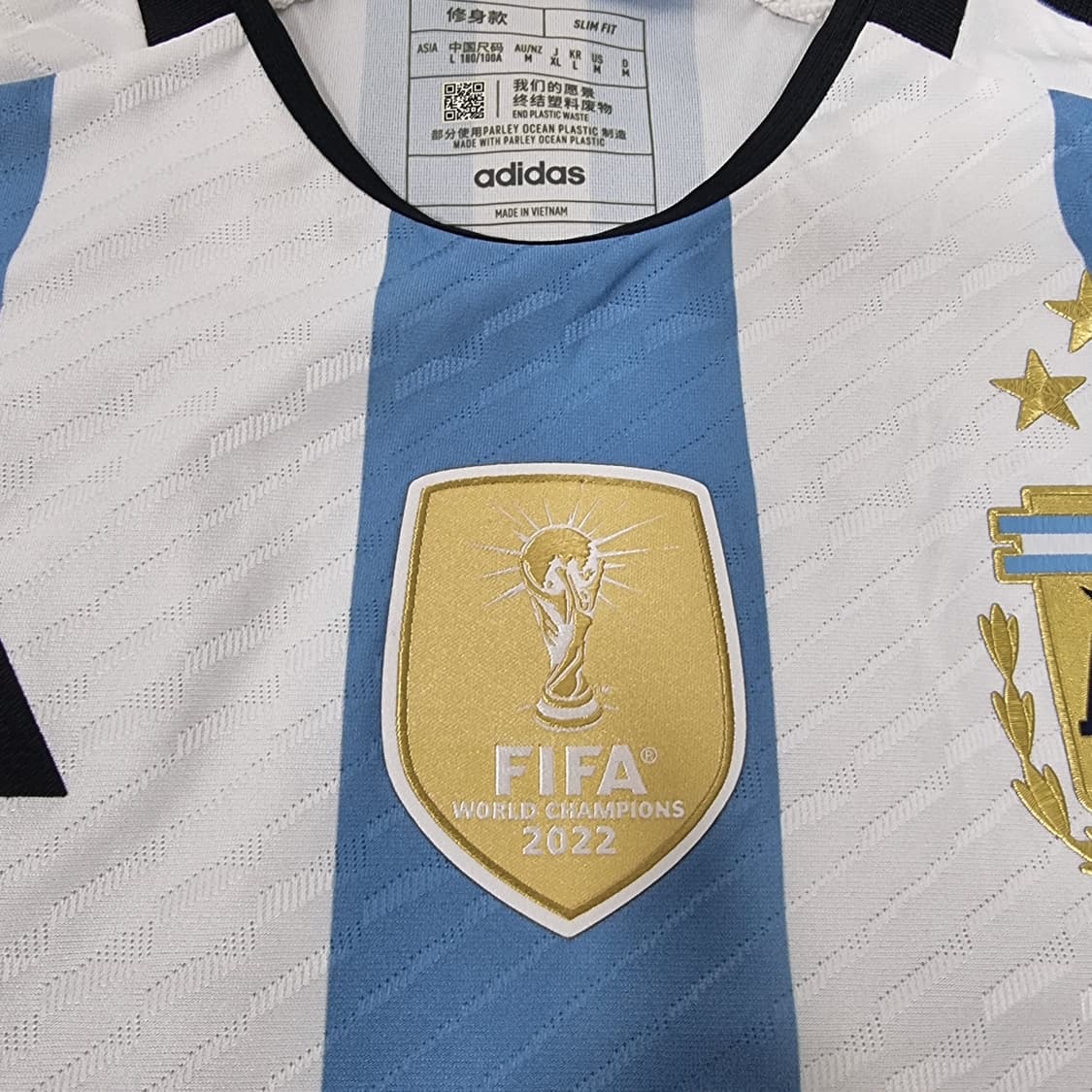 22-24시즌 아르헨티나 홈 어센틱 유니폼 #10 메시 상품이미지6