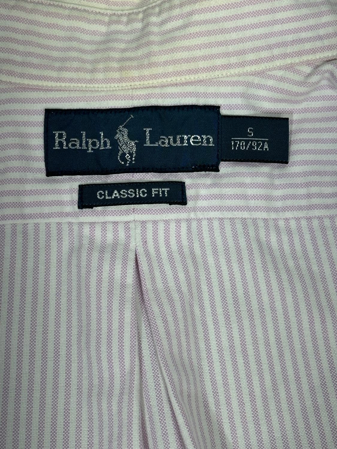 폴로 랄프 로렌 연핑크 오버핏 반팔 셔츠 S 상품이미지7