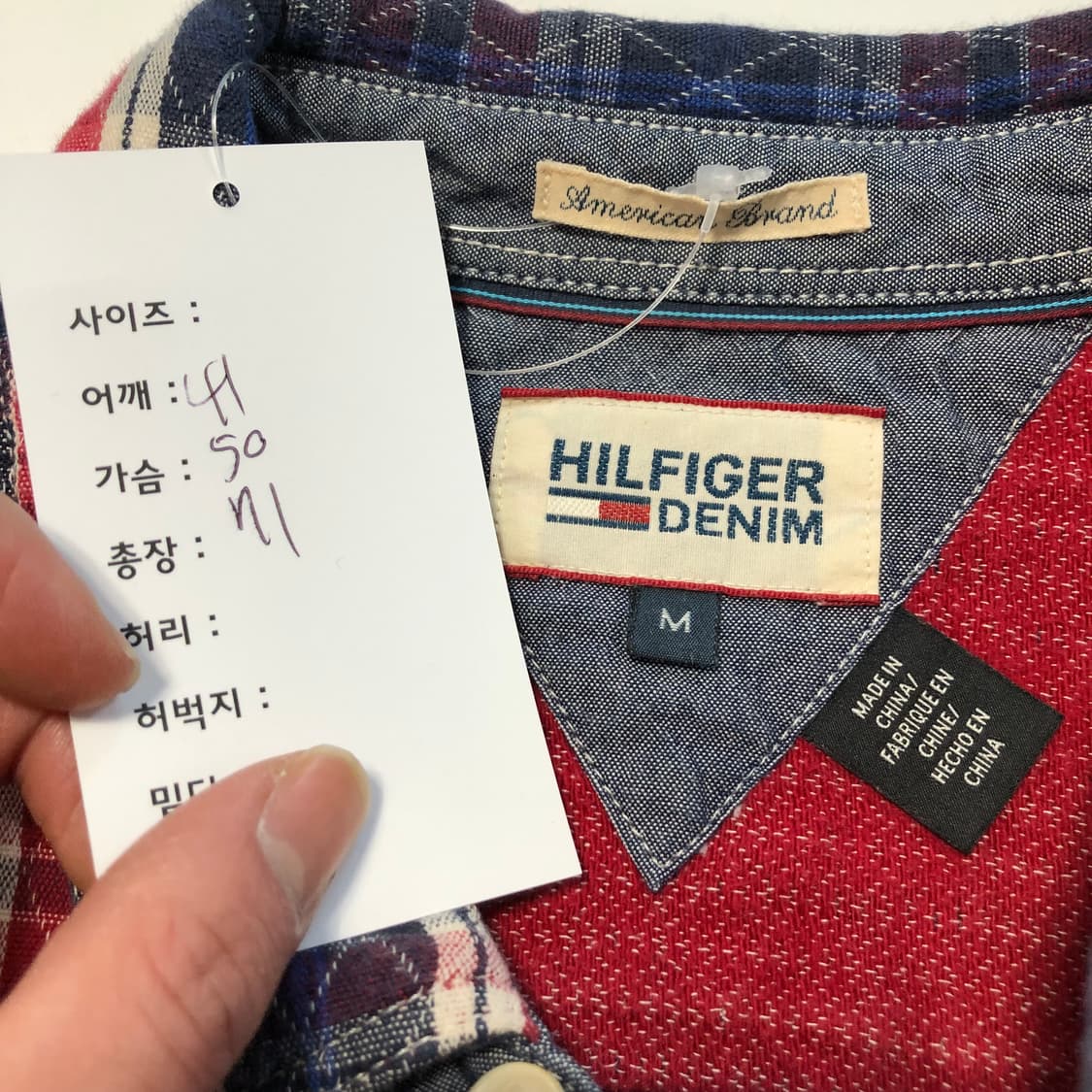 타미힐피거 체크셔츠 상품이미지6