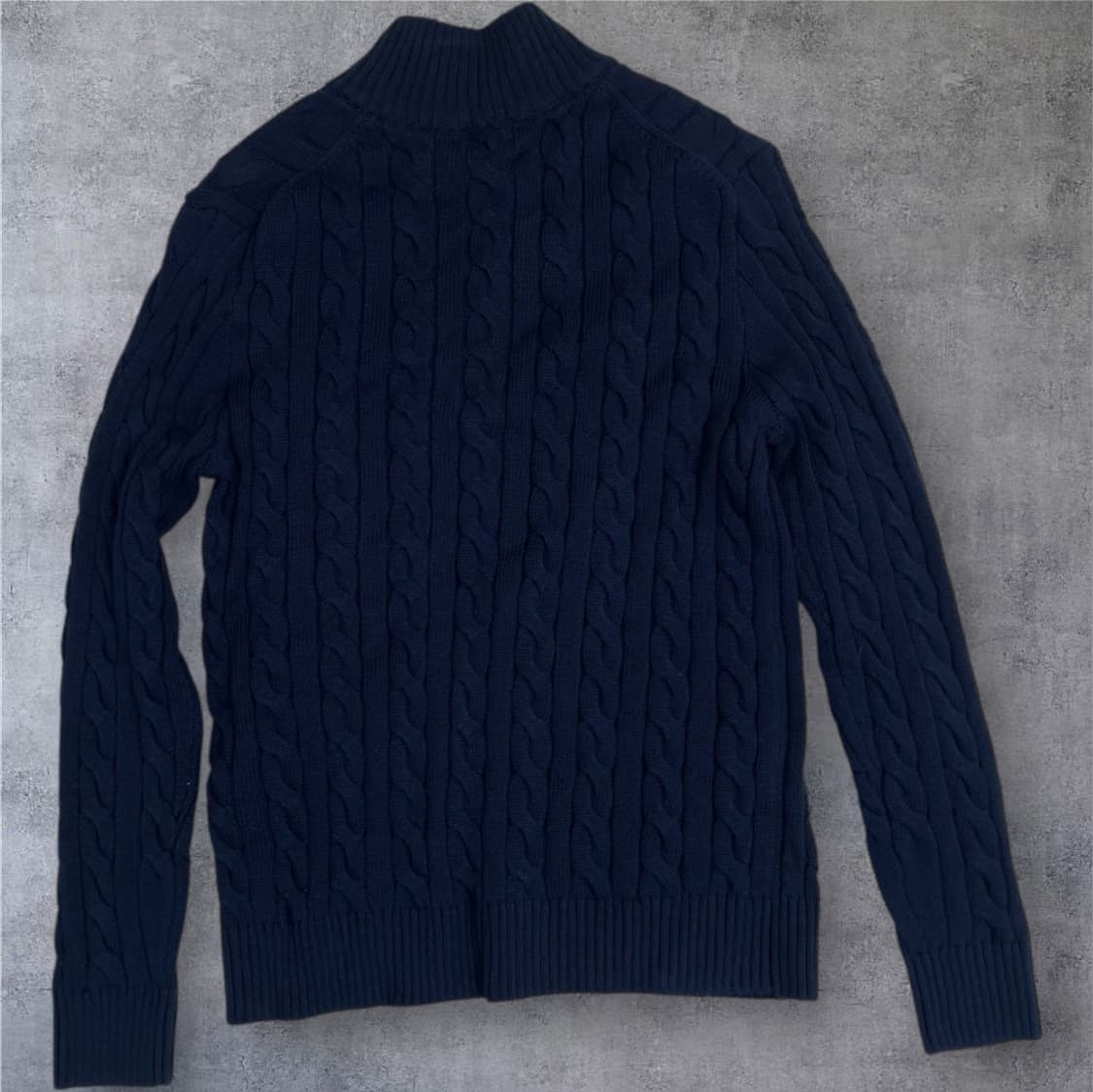 폴로 랄프로렌 네이비 케이블 코튼 하프집업 스웨터 M 상품이미지5