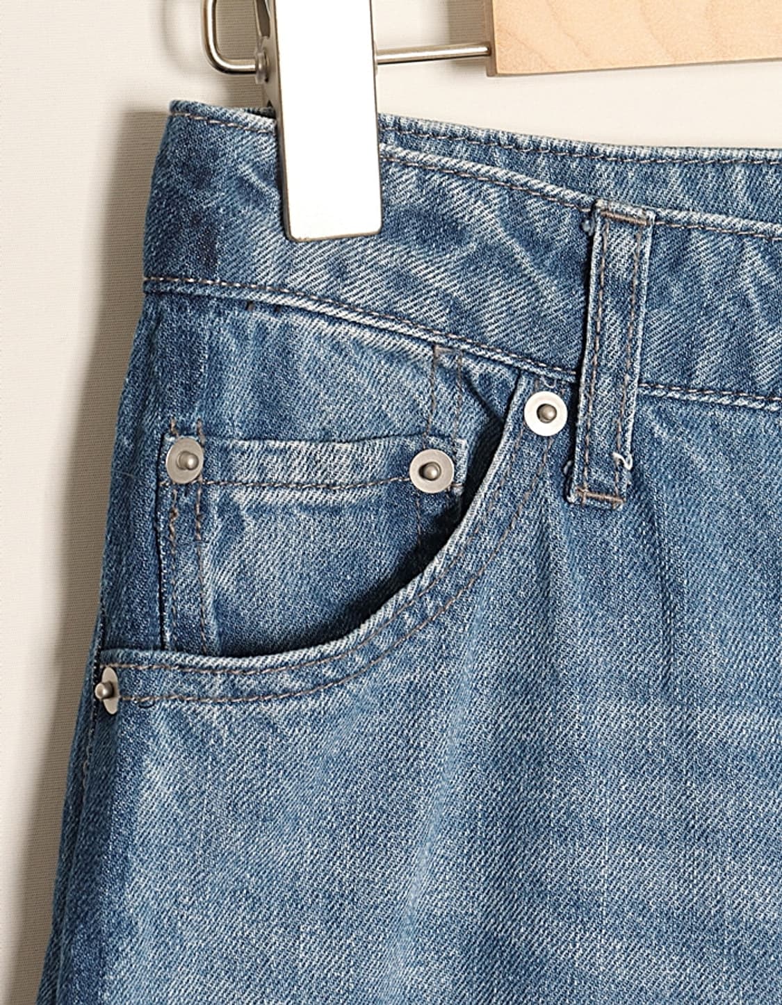 coen Cutoff Baggy Denim Pant (28) 상품이미지3
