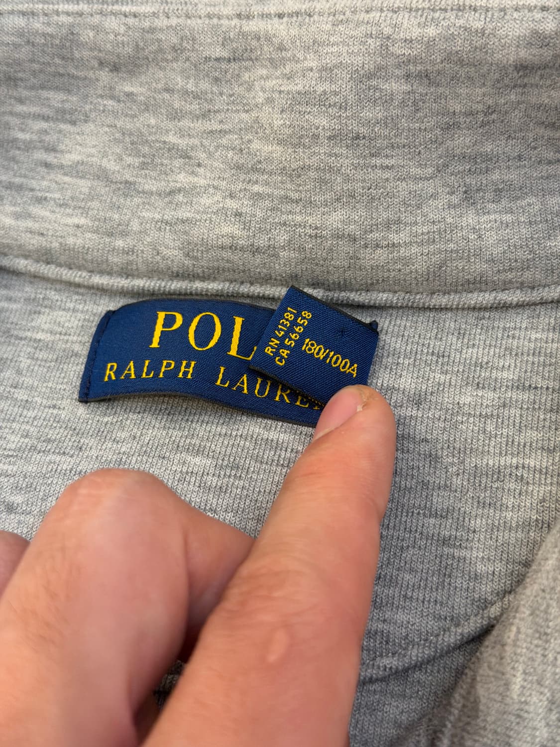 폴로 랄프로렌 반집업 스웻셔츠 맨투맨 그레이 상품이미지6