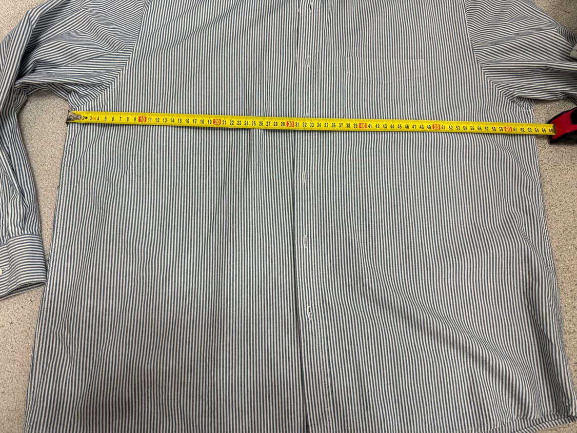 수아레 데일리 스트라이프 셔츠 네이비 XL 상품이미지6