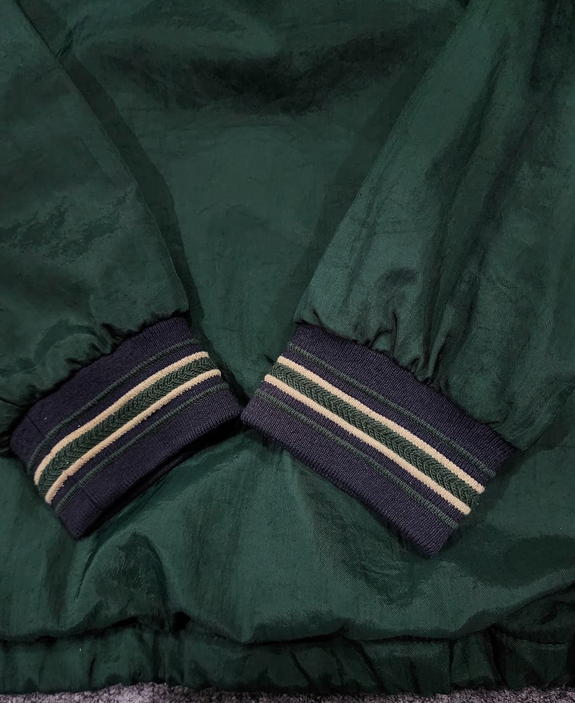 챔피온 노트르담 아이리쉬 빈티지 풀오버 웜업 나일론 맨투맨 XL 상품이미지6