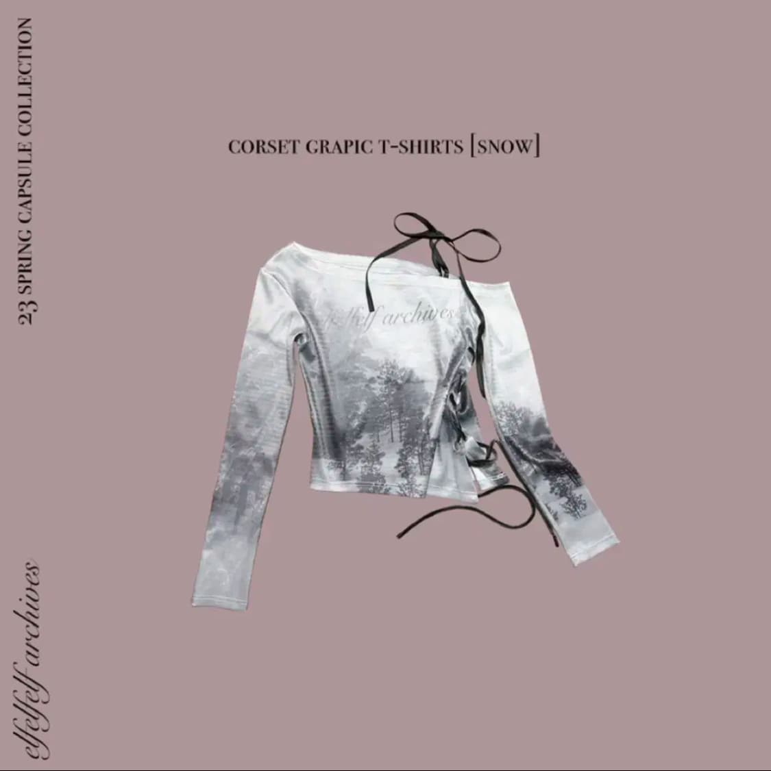 엘프엘프엘프 아카이브 corset graphic t-shirts 상품이미지1