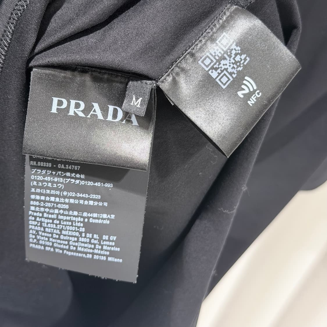 (A+/M) / 프라다 리나일론 디테일 스트레치 코튼 폴로 반팔 셔츠 상품이미지7