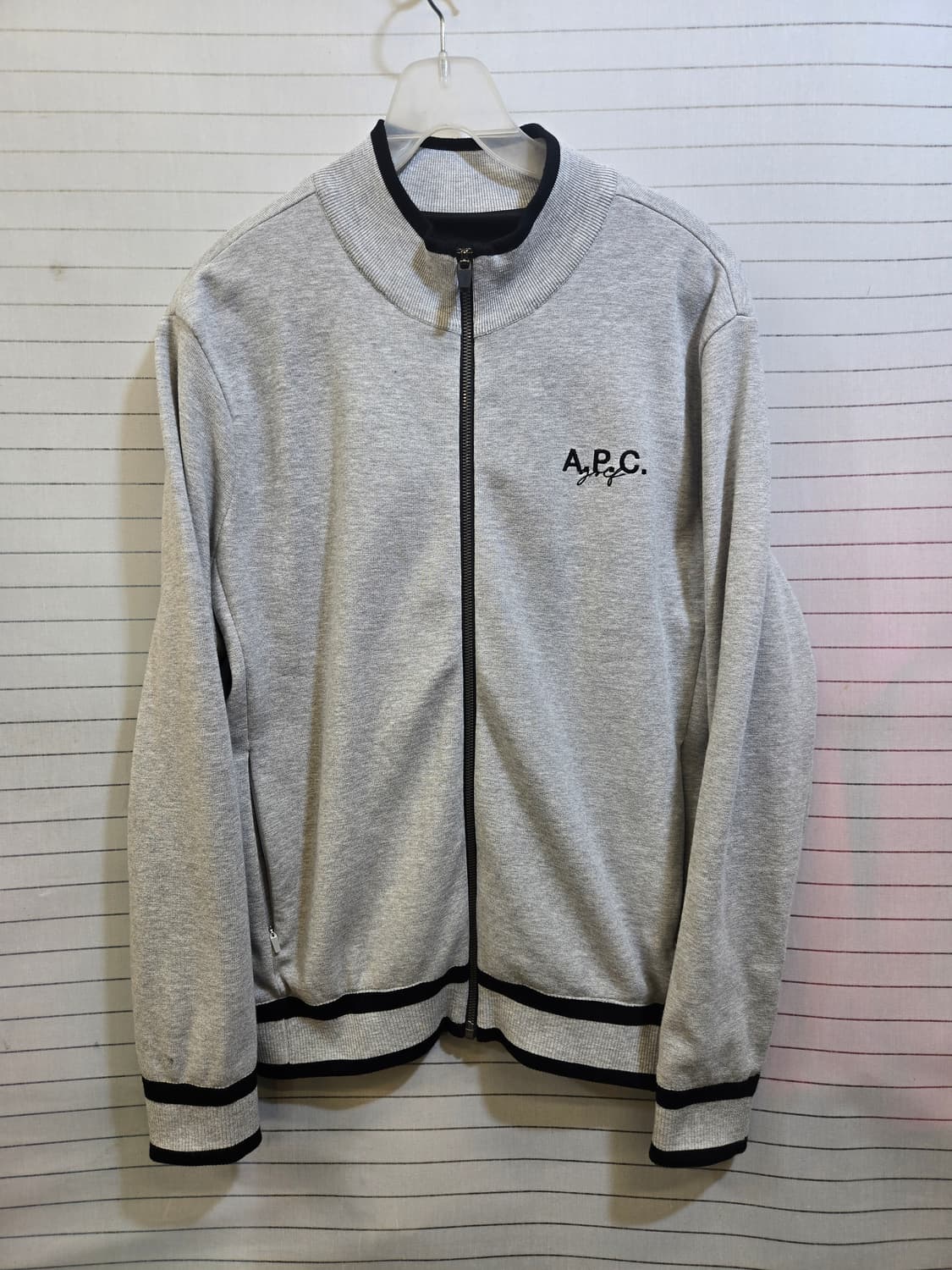 A.P.C. 그레이 집업 방풍 자켓 상품이미지1