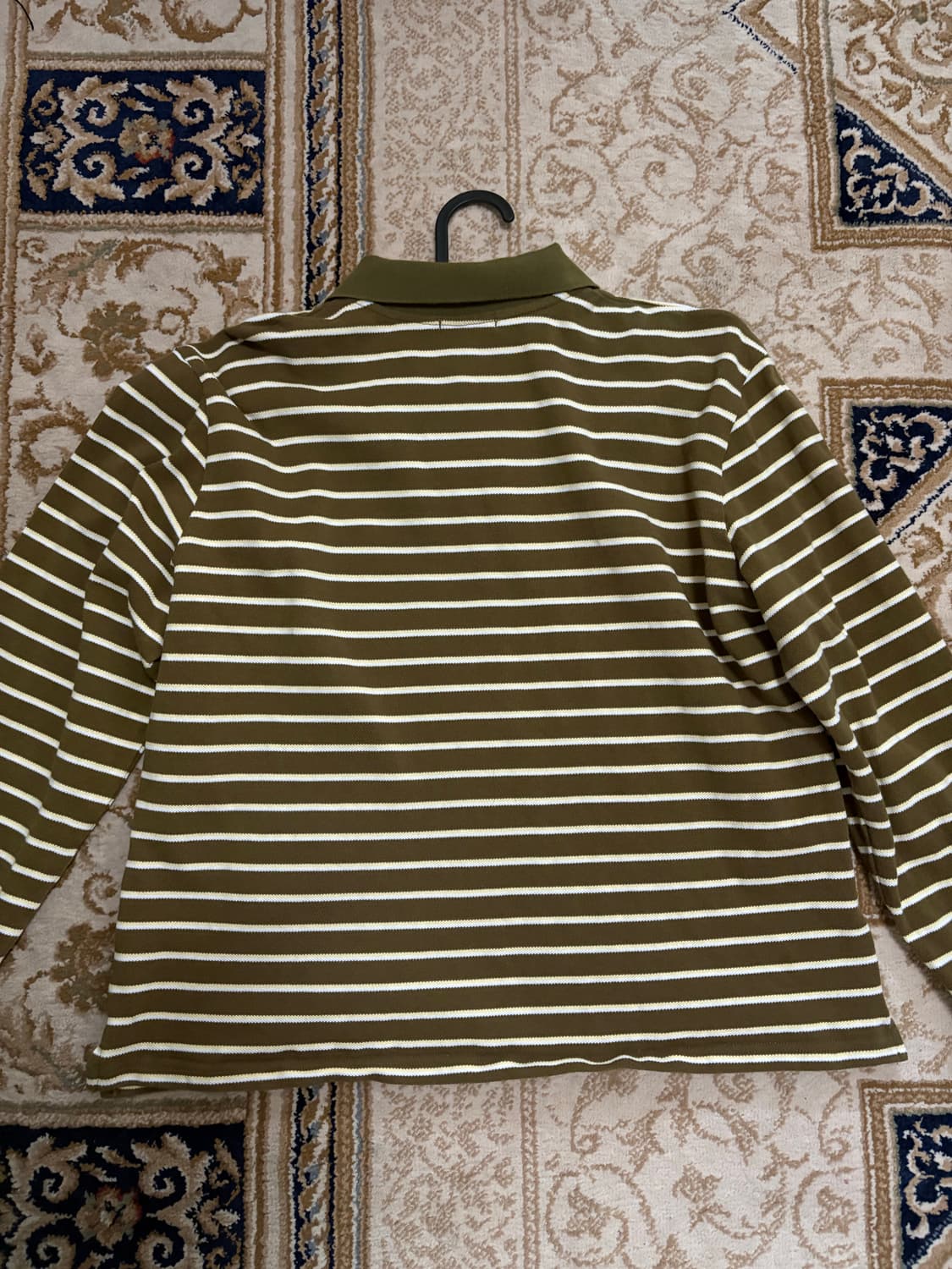 리본빛 캔들 pk 스트라이프 셔츠 올리브  상품이미지6