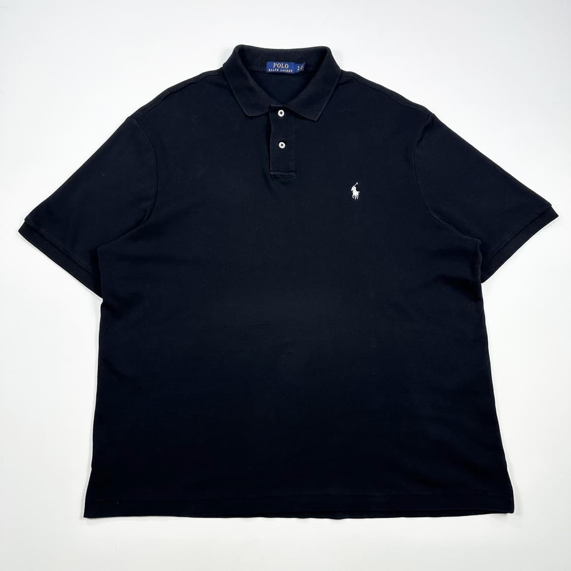 폴로 랄프로렌 포니 블랙 카라 반팔 티셔츠 (XL) 상품이미지2