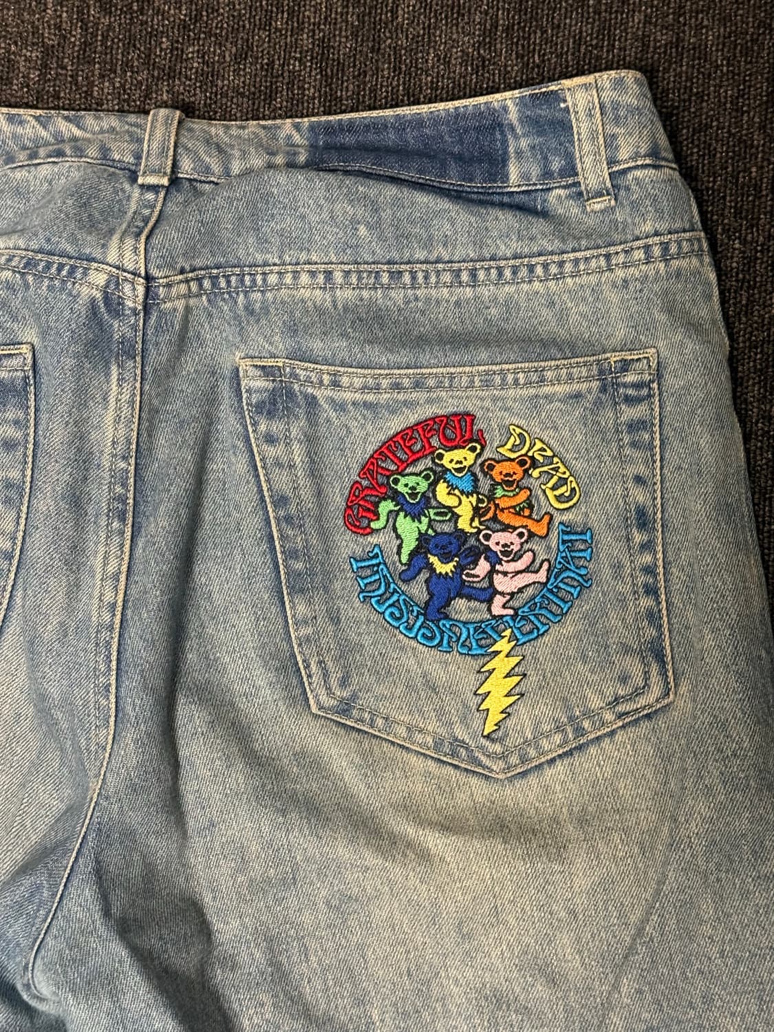 [L] 디스이즈네버댓 그레이트풀 데드 콜라보 데님 연청 상품이미지4