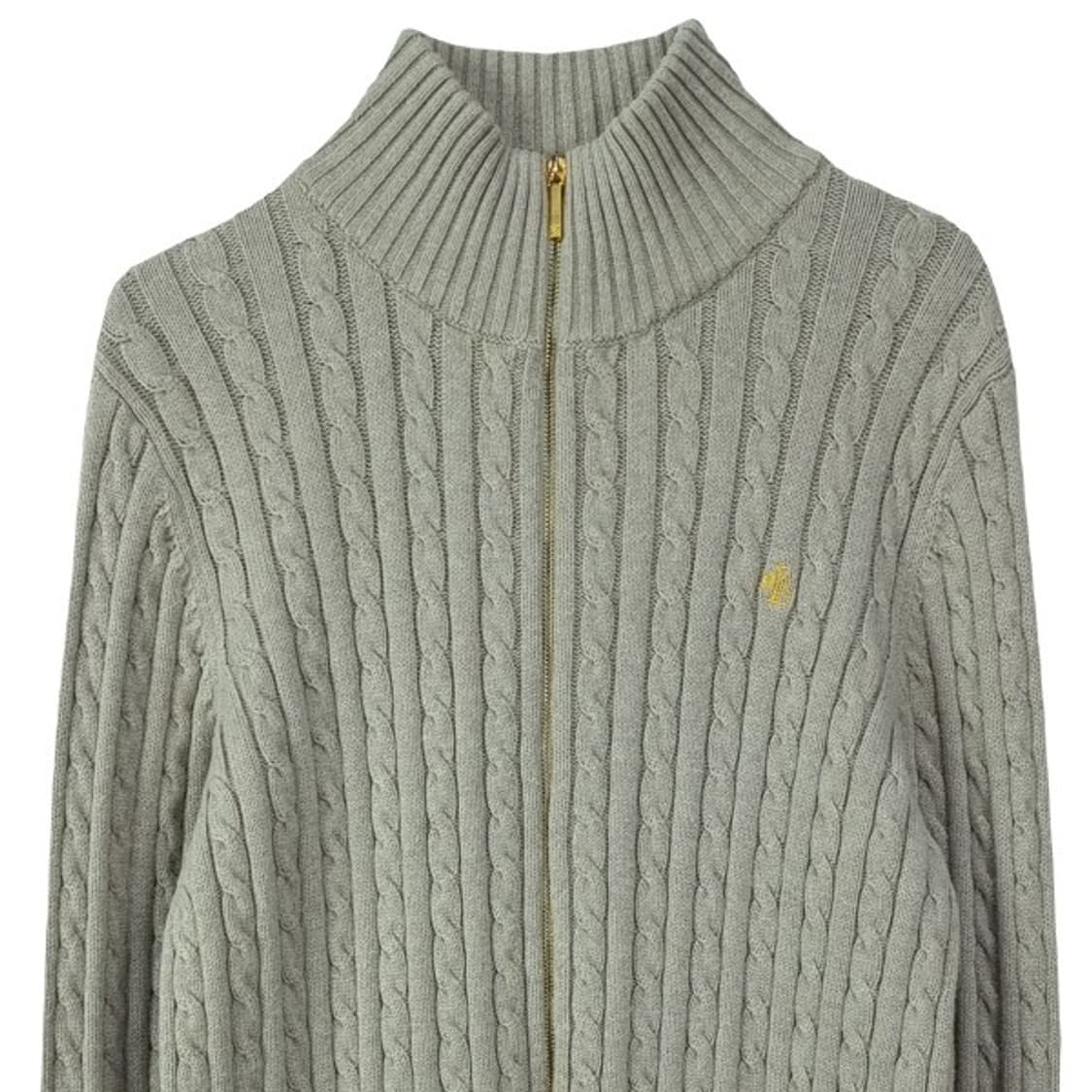 [폴로 랄프로렌] 케이블 꽈배기 하이넥 니트 집업 가디건 M19743 상품이미지4