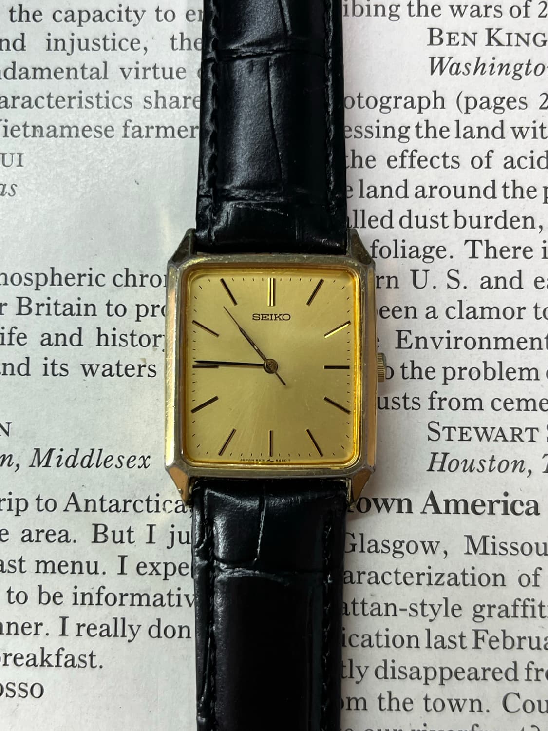 Vintage 1989 SEIKO Tank Quartz 상품이미지1