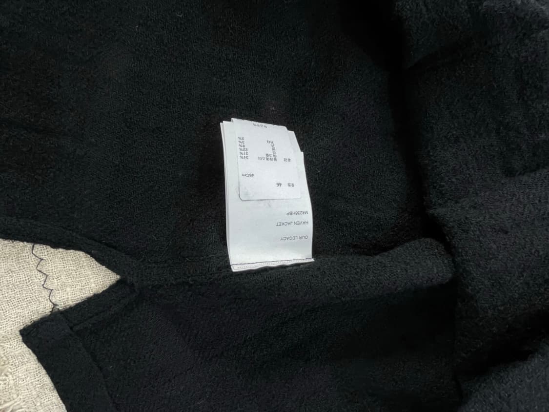 아워레가시/블랙 자켓(신품,정품) 상품이미지5